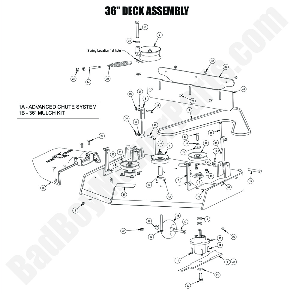 2024 Revolt (36" Deck) - 36" Deck Assembly